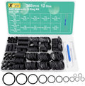 XBVV 360 Pcs ORB BOSS Hydraulic O-Ring Kit SAE 900 Series 12 Size Buna-N 70A by XBVV