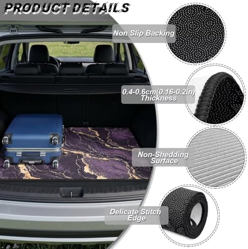 Purple Marble Work Trunk Mat Heavy Duty Foldable Cargo Liner - Image 6