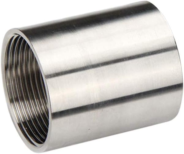 Feelers 304 Stainless Steel Cast Pipe Coupling Fitting, Female Coupler Adapter by Follow