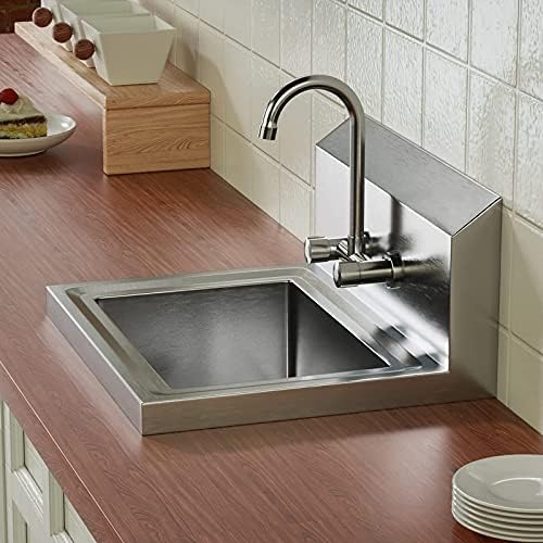 Bonnlo Upgraded Commercial Hand Wash Sink Stainless Steel Prep/ Bar Sinks - Image 6