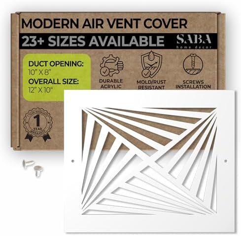 SABA Home Decor White Air Vent Cover by SABAHomeDecor