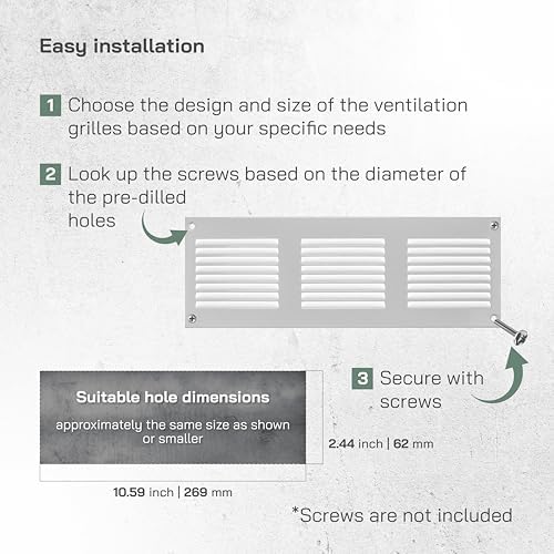 Vent Systems 12'' x 4'' Inch Pack of 2 - Image 4