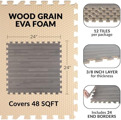 EVA Foam Floor Tiles 12-Pack - Image 2