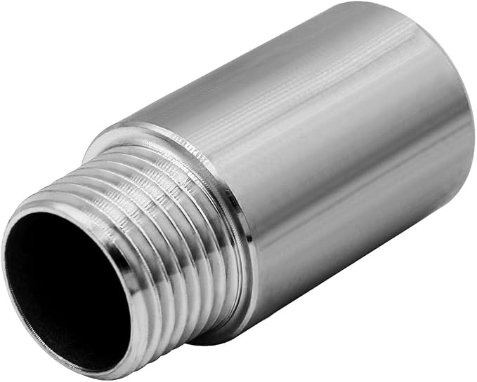 Stainless Steel Pipe Fitting 1/4" NPT Male x 1/4" NPT Female Thread Nipple Cast - Image 5
