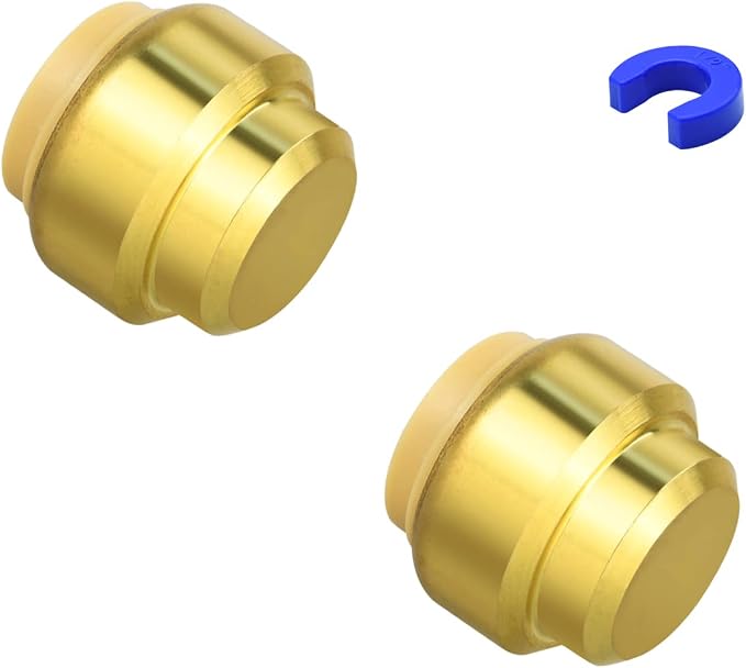 2 Pack 1/2" Pushfit End Cap Fittings by RUBY.Q