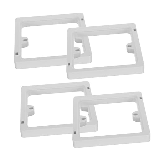 VILLCASE 4pcs Electrical Box Extender 86-Type Outlet Box Extension Ring and by VILLCASE