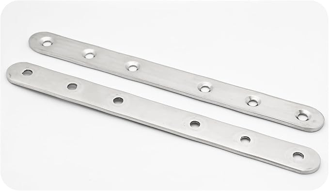 7.6 Inch Stainless Steel Straight Brace, Flat Straight Support, Repair Fixed - Image 3