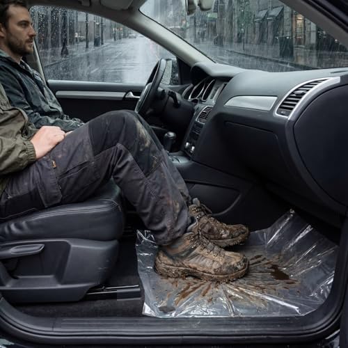 Amylove 36inch X 200ft” Carpet Plastic Protection Film, Transparent - Image 6