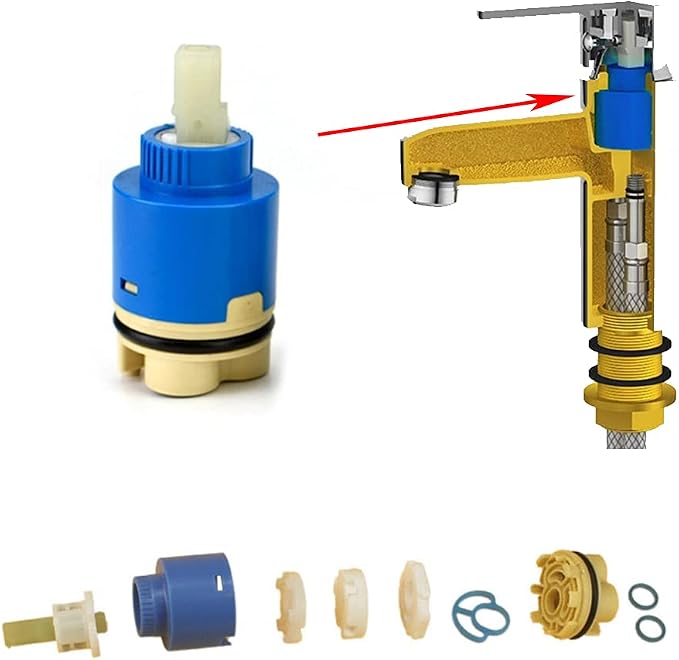 Faucet Valve Replacement Faucet Cartridge Ceramic Disc Cartridge - Image 6