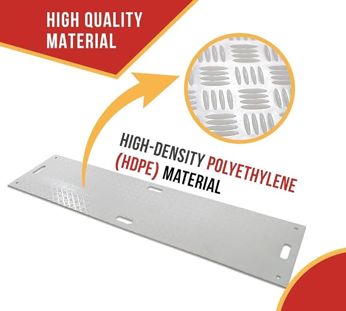 2' x 8' White Ground Protection Mats - Image 2