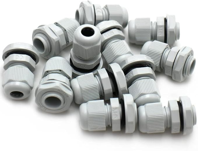 12-Pack 1/4" NPT Cable Glands, IP68 Waterproof Nylon PA66 Strain Relief Cord - Image 8