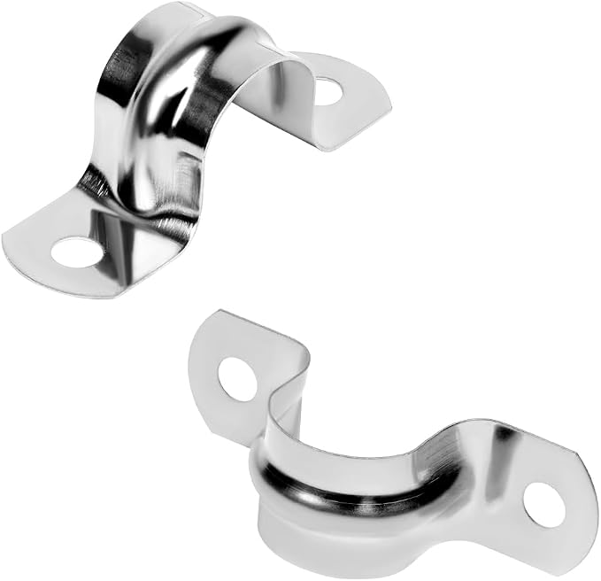 30Pcs 3/4 Inch Stainless Steel Conduit Clamps, 2 Hole Strap U Bracket Rigid - Image 7