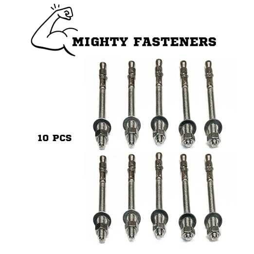 MIGHTY FASTENERS Wedge Anchors, 3/8" x 5" - Image 3
