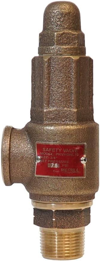 MFG PRVHDNL75 3/4" No-Lead Heavy-Duty Brass Pressure Relief Valve, - Image 7