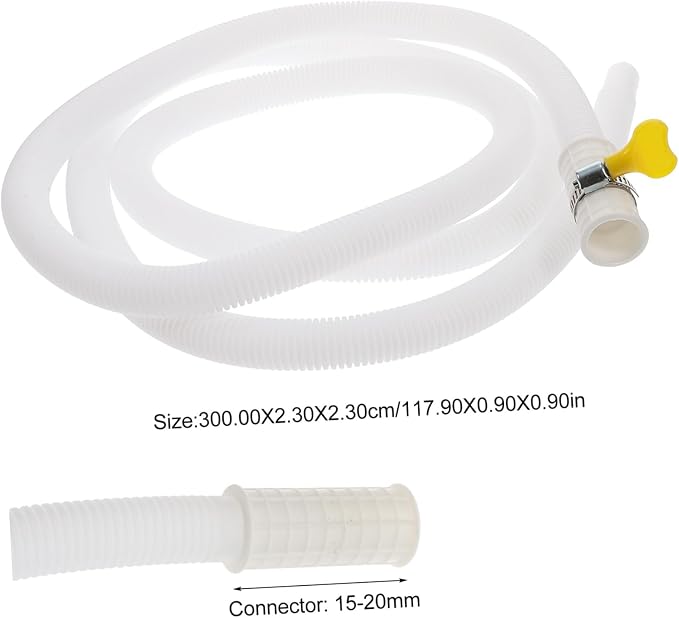 IMIKEYA 3pcs Washing Machine Drain Hose Extension Flexible Drainage Pipe - Image 9
