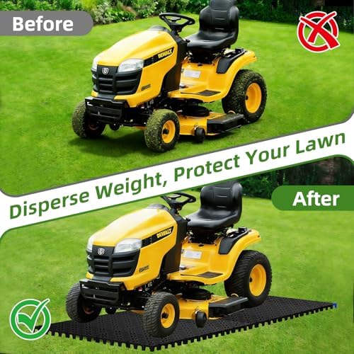 20 Pcs 15.7" x 15.7" Heavy Duty Ground Protection Mats, Interlocking Non-Slip - Image 5