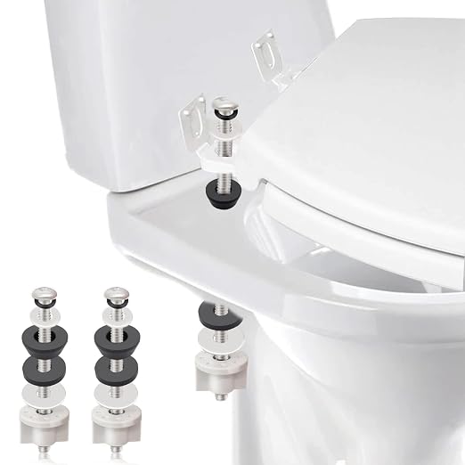 Universal Toilet Seat Hinge Bolts Kit, Heavy Duty Toilet Bolts, Waterproof by LOVPPY