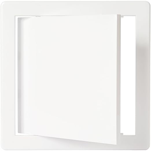 8" x 8" White ABS Plastic Plumbing Access Panel - Image 6