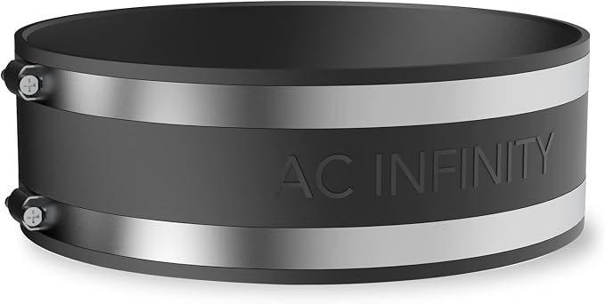 AC Infinity Noise Reduction Clamp 8-Inch, Duct Coupler. | Stainless Steel Clamps by ACInfinity
