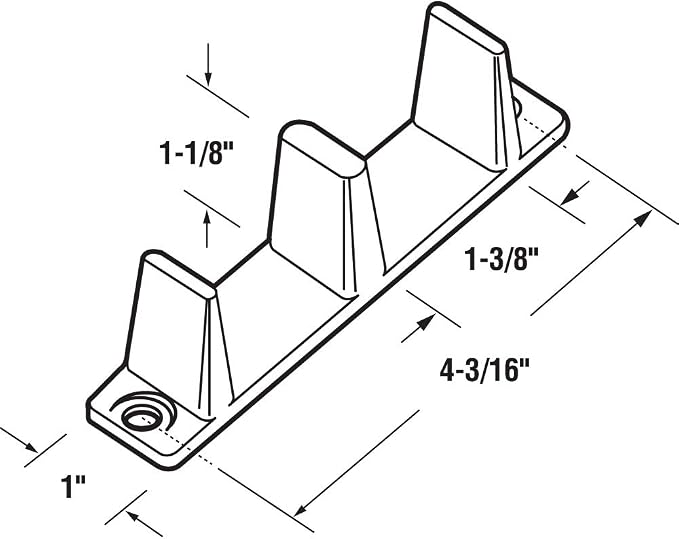 Prime-Line MP6563-4 Plastic Sliding Closet Door Guide - Image 2