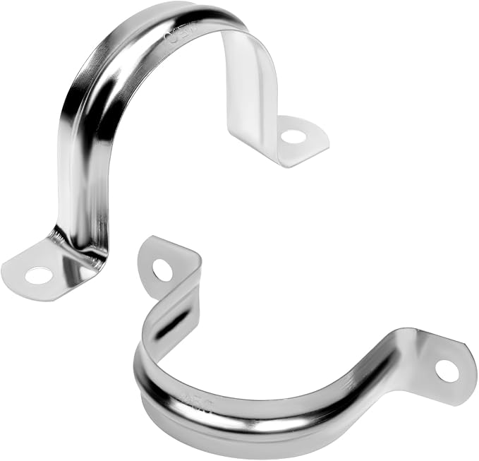20Pcs 2 Inch Stainless Steel Conduit Clamps, 2 Hole Strap U Bracket Rigid Pipe - Image 7