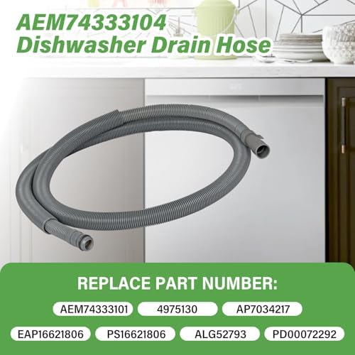 AEM74333104 Dishwasher Drain Hose Compatible - Image 2
