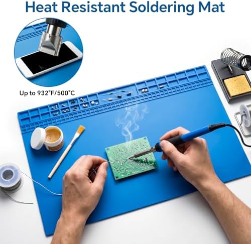 Large Soldering Mat, 27.6"x15.7", Heat Resistant 932°F Silicone - Image 3
