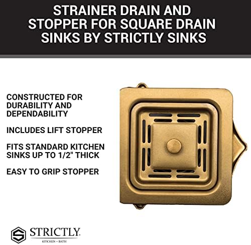 Strictly Sinks Stainless Steel Square Garbage Disposal Adapter - Image 4