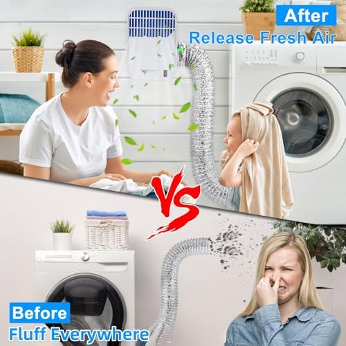 3-in-1 Indoor Dryer Vent Kit, Upgrade Energy Efficient Dryer Lint Trap - Image 2