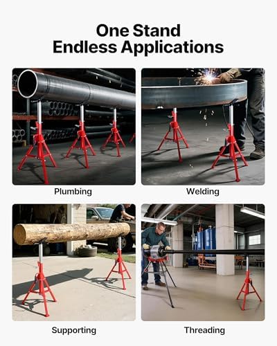 VEVOR Heavy-Duty V-Head Pipe Stand - Image 4