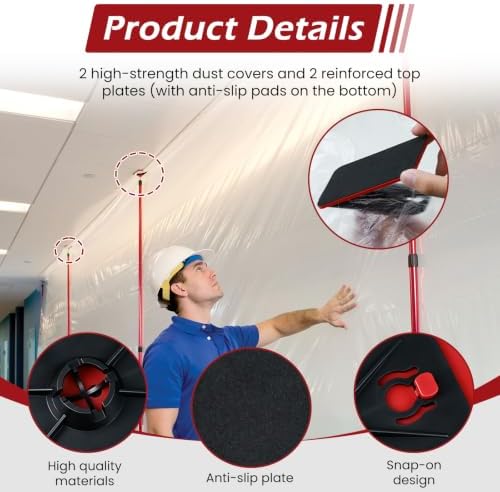 2Set Dust Proof Barrier Head 2 Heads & 2 Top Plates Pack - Image 3