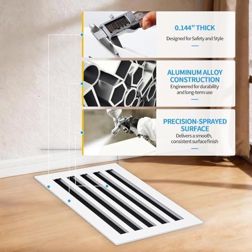 20x10 Modern AC Vent Cover, Decorative Air Vent Register Grille - Image 5