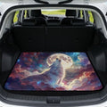 Moon Wolf Howl Dog Car Trunk Mat 29"x39" by Darisoco