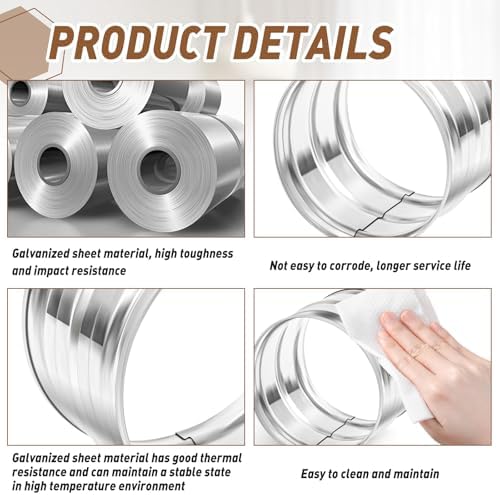 4" Duct Connector for HVAC Ducting, Dryer Vent Hose, Normal Ends - Image 3