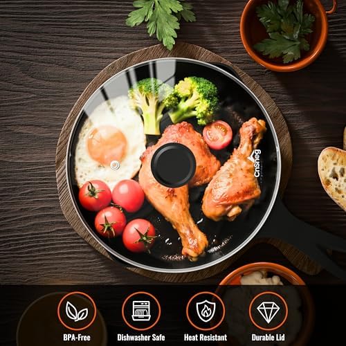 12 Inch Pan Lid For Pots Pans and Skillets, Cast Iron Skillet Lid, Large - Image 5