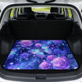 Purple Rose Butterfly All Weather Trunk Mat 29"x39" by Darisoco
