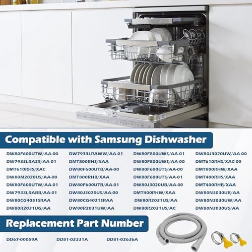 BigHead DD67-00059A DD81-02331A Dishwasher Drain Hose - Image 5