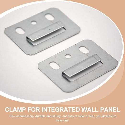 Angoily 100Pcs Wall Buckle, Interlocking Panel Clips PVC Wood Wallboard | 1.69" - Image 4