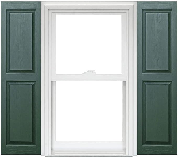 Homeside Raised Panel Vinyl Shutter 1 Pair 14-1/2in. x 75in. 046 Pine by Polaris