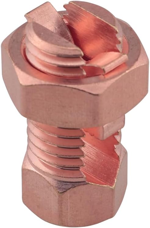 4PCS Split Bolt Connector Copper Grounding Clamps Superior Strength Split Bolt - Image 3