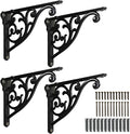 Khtumeware Ornate Decorative Shelf Brackets, 10 inch Big wall Mounted Shelving by khtumeware