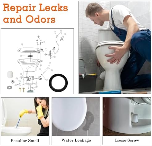 385311652 RV Toilet Seal, RV Toilet Repair Seal Flange Kit - Image 5