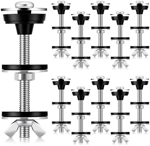 Hicarer 12 Pcs Universal Toilet Tank to Bowl Bolts Bulk Toilet Seat Screws by Hicarer