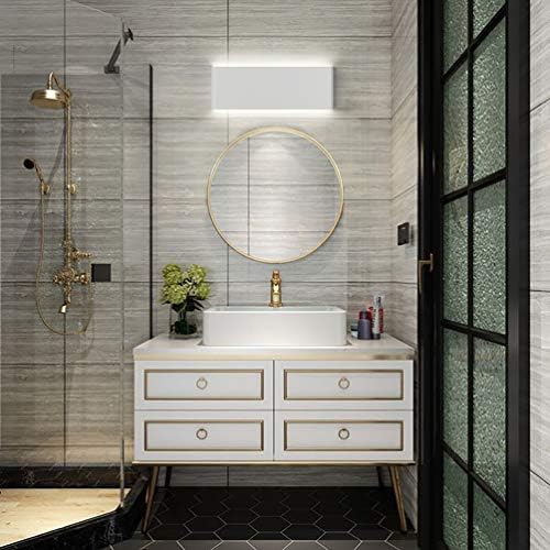 Aipsun 15.75in Matte White Modern Vanity Light Up and Down LED Vanity Light - Image 3