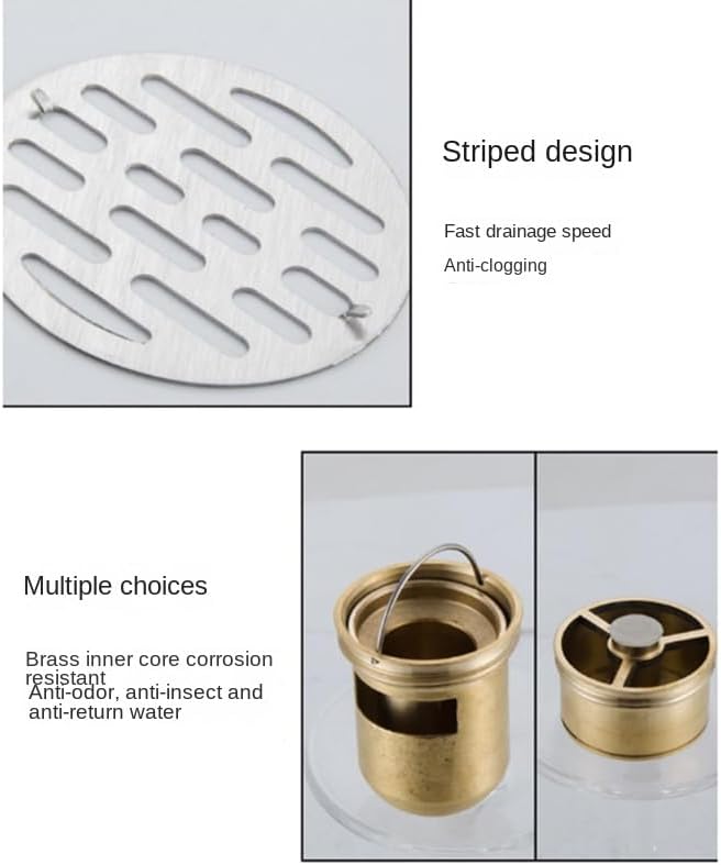 Floor Drain Bathroom Sink 304 Stainless Steel Floor Drain - Image 6
