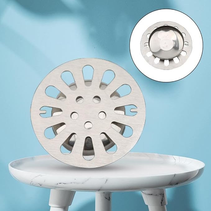 1pc Silver Square Floor Drain - Image 6