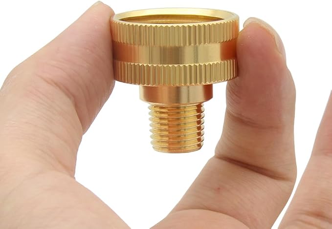 Hooshing 3PCS Garden Hose Adapter 1/4" NPT Male to 3/4" GHT Female Thread | - Image 5
