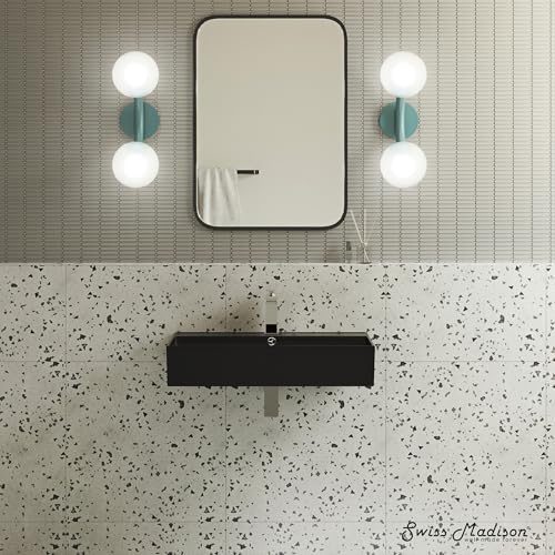 Claire 22" Rectangle Wall-Mount Bathroom Sink in Matte Black - Image 7