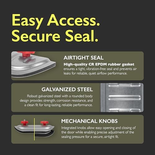 Round Galvanized Steel Duct Access Door - Image 4