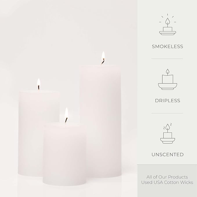 BASK Mottled Pillar Candles - Image 3